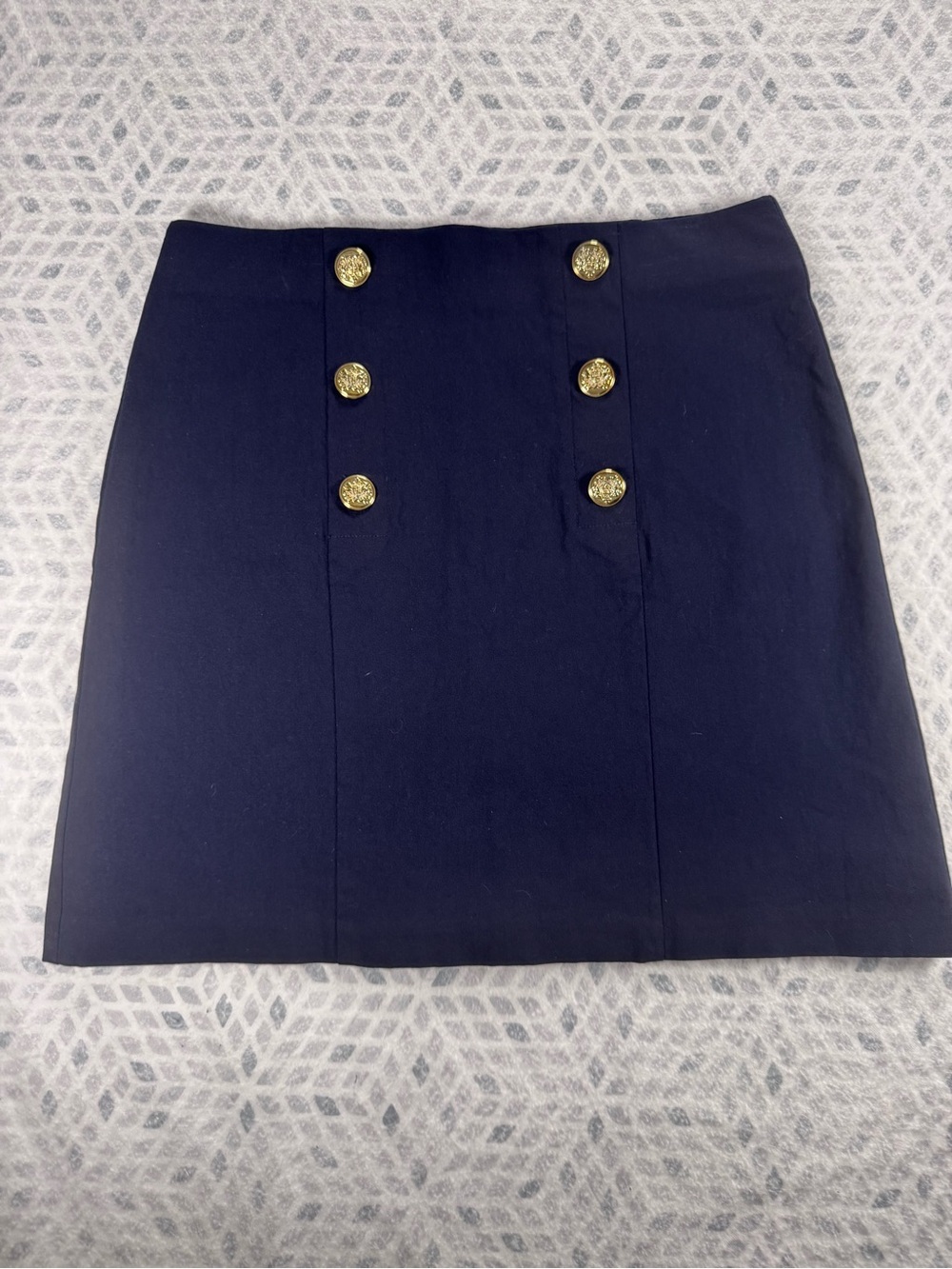 Counterparts Navy Sailor Mini Skirt with shorts Medium Gold Buttons Nautical - Picture 2 of 10